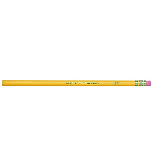 Ticonderoga Wood-Cased Pencils, Unsharpened, 2 HB Soft, Yellow, 24 Count