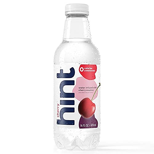 Hint Water Red Variety Pack, 3 Bottles Each of: Peach, Raspberry, Watermelon, and Strawberry Lemon, Zero Calories, Zero Sugar and Zero Sweeteners, 16 Fl Oz (Pack of 12)