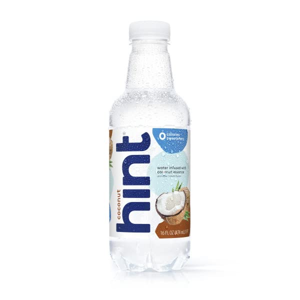 Hint Water Red Variety Pack, 3 Bottles Each of: Peach, Raspberry, Watermelon, and Strawberry Lemon, Zero Calories, Zero Sugar and Zero Sweeteners, 16 Fl Oz (Pack of 12)