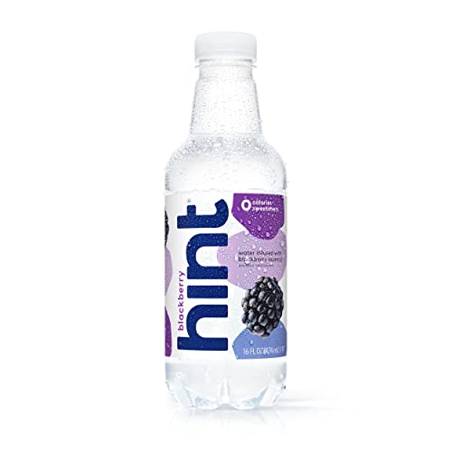 Hint Water Red Variety Pack, 3 Bottles Each of: Peach, Raspberry, Watermelon, and Strawberry Lemon, Zero Calories, Zero Sugar and Zero Sweeteners, 16 Fl Oz (Pack of 12)