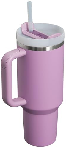 Stanley Quencher H2.0 FlowState Stainless Steel Vacuum Insulated Tumbler with Lid and Straw for Water, Iced Tea or Coffee, Smoothie and More, Lilac, 30oz