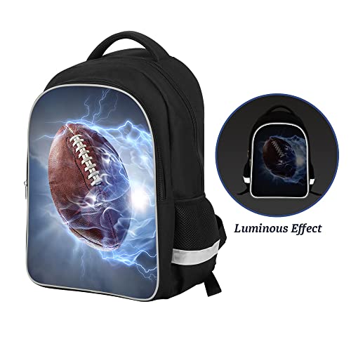 Luminous 3D Print School Backpack Large Capacity Lightweight Students Bookbag for Kids