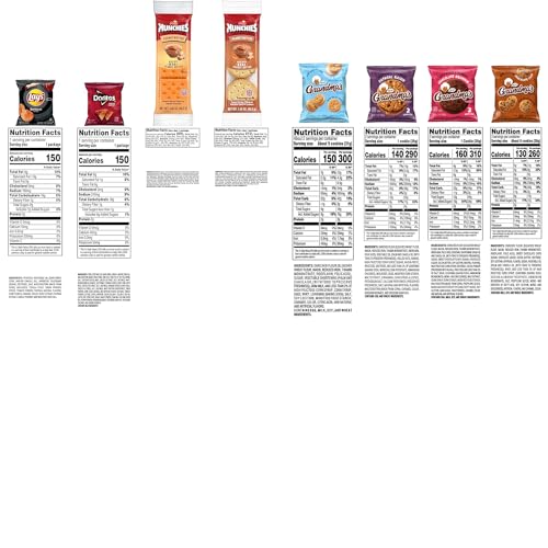 Frito Lay Ultimate Classic Snacks Package, Variety Assortment of Chips, Cookies, Crackers, & Nuts, (Pack of 40) (Packaging May Vary)