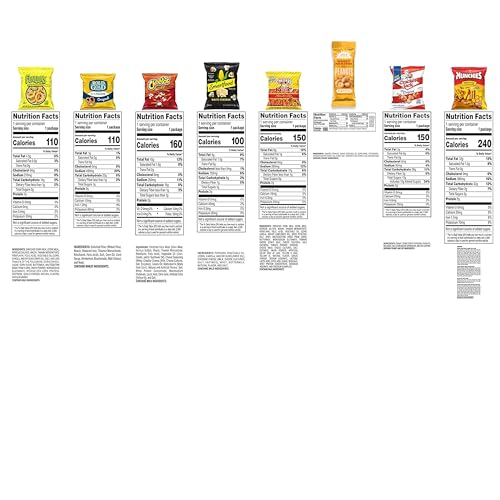 Frito Lay Ultimate Classic Snacks Package, Variety Assortment of Chips, Cookies, Crackers, & Nuts, (Pack of 40) (Packaging May Vary)