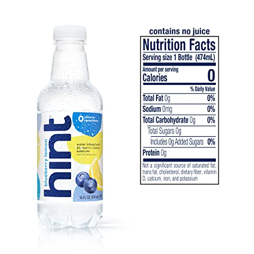 Hint Water Red Variety Pack, 3 Bottles Each of: Peach, Raspberry, Watermelon, and Strawberry Lemon, Zero Calories, Zero Sugar and Zero Sweeteners, 16 Fl Oz (Pack of 12)