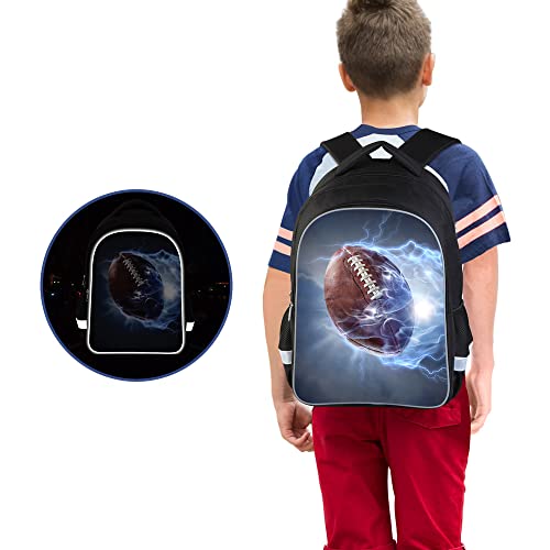 Luminous 3D Print School Backpack Large Capacity Lightweight Students Bookbag for Kids