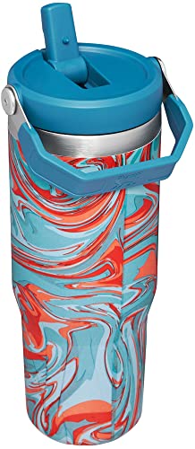 STANLEY IceFlow Stainless Steel Tumbler with Straw, Vacuum Insulated Water Bottle for Home, Office or Car, Reusable Cup with Straw Leak Resistant Flip