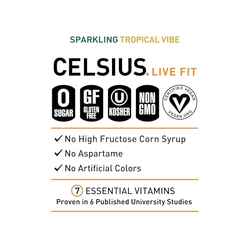 CELSIUS Assorted Flavors Official Variety Pack, Functional Essential Energy Drinks, 12 Fl Oz (Pack of 12)