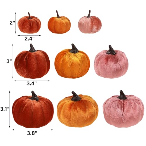 winemana 50pcs Fall Pumpkins Decor Set, Mini Artificial Gourd Fall Leaves Acorns Decorations for Home, Fall Centerpieces for Tables, Thanksgiving Vase Filler, Harvest Farmhouse Table Tiered Tray Set