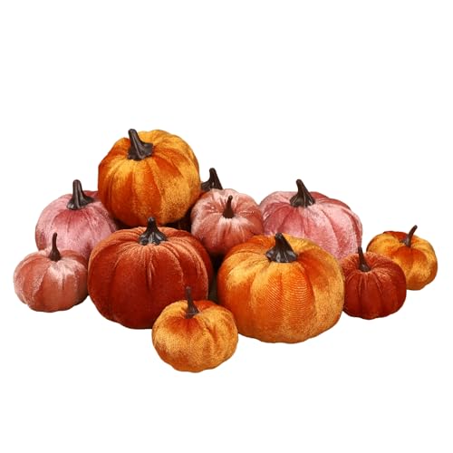 winemana 50pcs Fall Pumpkins Decor Set, Mini Artificial Gourd Fall Leaves Acorns Decorations for Home, Fall Centerpieces for Tables, Thanksgiving Vase Filler, Harvest Farmhouse Table Tiered Tray Set