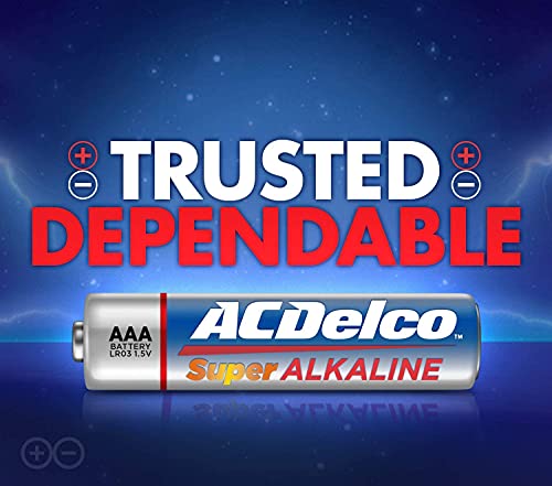 ACDelco 48-Count AAA Batteries, Maximum Power Super Alkaline Battery, 10-Year Shelf Life