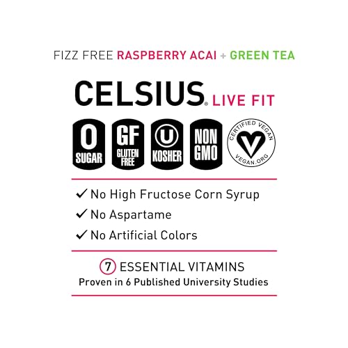 CELSIUS Assorted Flavors Official Variety Pack, Functional Essential Energy Drinks, 12 Fl Oz (Pack of 12)