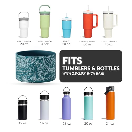 REUZBL Silicone Bottle Boot Sleeve for Stanley Tumblers 20-40oz, Hydro Flask Tumblers, Simple Modern Tumblers, Iron Flask Tumbler, Similar Tumblers, Tumbler Water Bottle Accessory