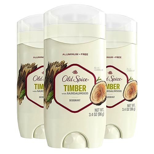 Old Spice Aluminum Free Deodorant for Men, 24/7 Odor Protection, 24/7 Lasting Freshness, Red Collection, Swagger with Cedarwood Scent, 3.8 oz (Pack of 3)