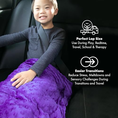 Harkla Weighted Lap Pad for Kids (Lavender)