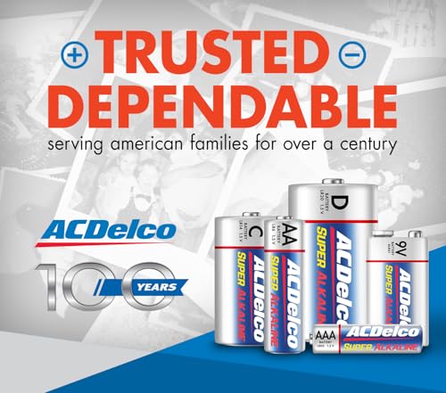 ACDelco 48-Count AAA Batteries, Maximum Power Super Alkaline Battery, 10-Year Shelf Life