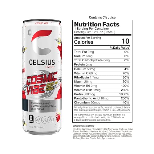 CELSIUS Assorted Flavors Official Variety Pack, Functional Essential Energy Drinks, 12 Fl Oz (Pack of 12)