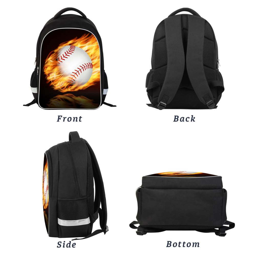 Luminous 3D Print School Backpack Large Capacity Lightweight Students Bookbag for Kids