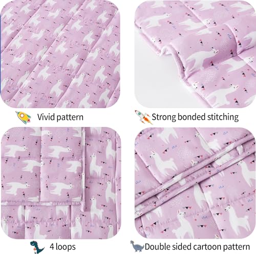 HOSUKKO Weighted Blanket - Weighted Blanket 5 lbs Blue Dinosaur Heavy Blanket - Breathable Blanket(36 * 48 inches, 5 lbs)