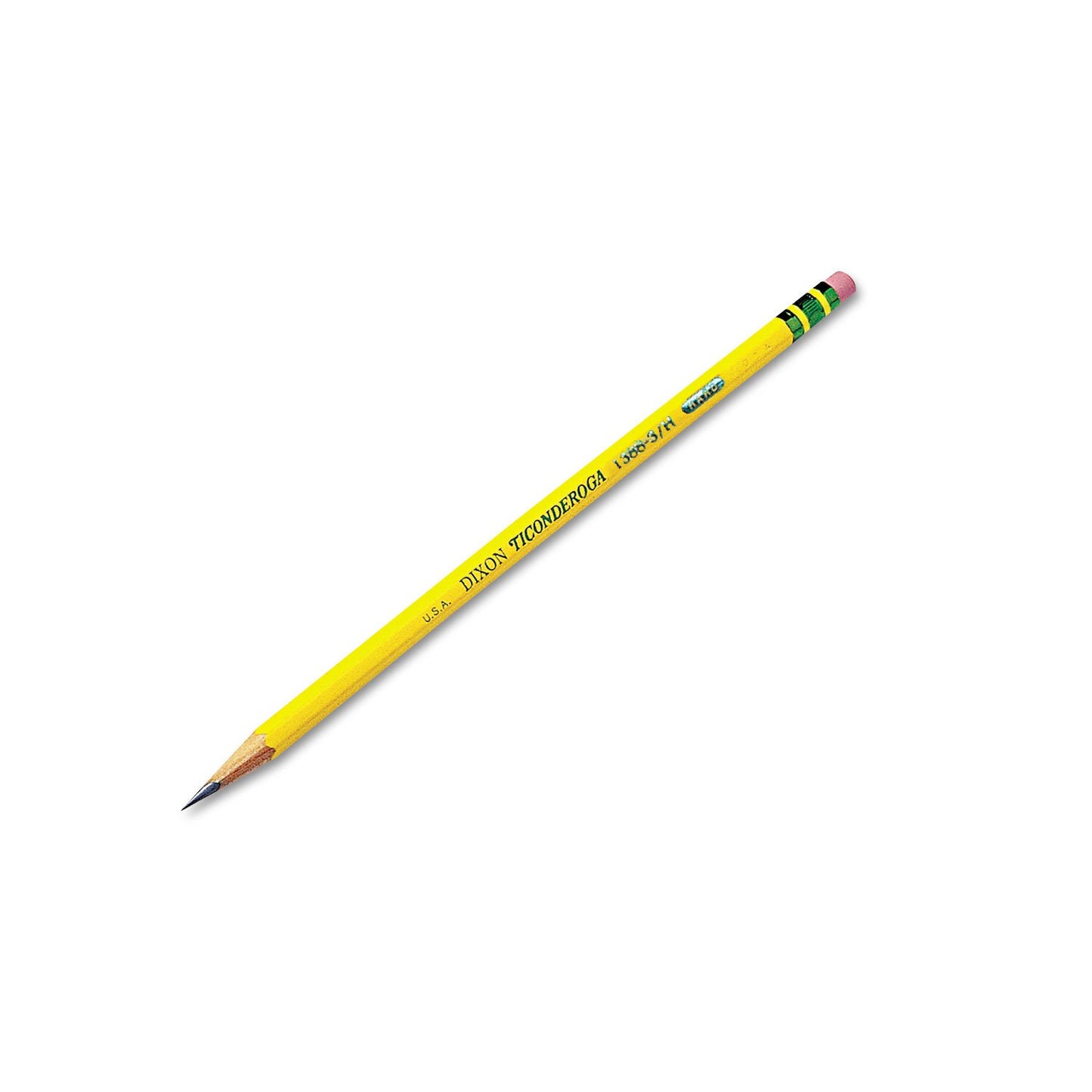 Ticonderoga Wood-Cased Pencils, Unsharpened, 2 HB Soft, Yellow, 24 Count