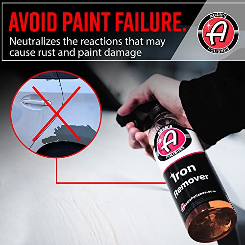 Adam's Polishes Iron Remover (16oz) - Iron Out Fallout Rust Remover Spray for Car Detailing | Remove Iron Particles in Car Paint, Motorcycle, RV & Boat | Use Before Clay Bar, Car Wax or Car Wash