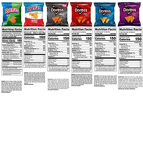 Frito Lay Ultimate Classic Snacks Package, Variety Assortment of Chips, Cookies, Crackers, & Nuts, (Pack of 40) (Packaging May Vary)