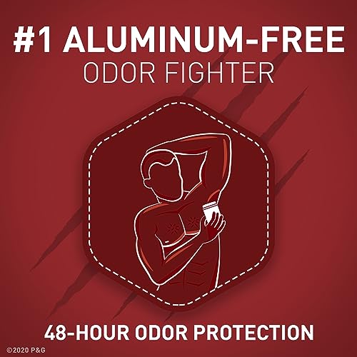 Old Spice Aluminum Free Deodorant for Men, 24/7 Odor Protection, 24/7 Lasting Freshness, Red Collection, Swagger with Cedarwood Scent, 3.8 oz (Pack of 3)