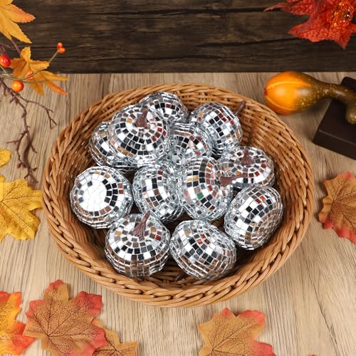 winemana 50pcs Fall Pumpkins Decor Set, Mini Artificial Gourd Fall Leaves Acorns Decorations for Home, Fall Centerpieces for Tables, Thanksgiving Vase Filler, Harvest Farmhouse Table Tiered Tray Set