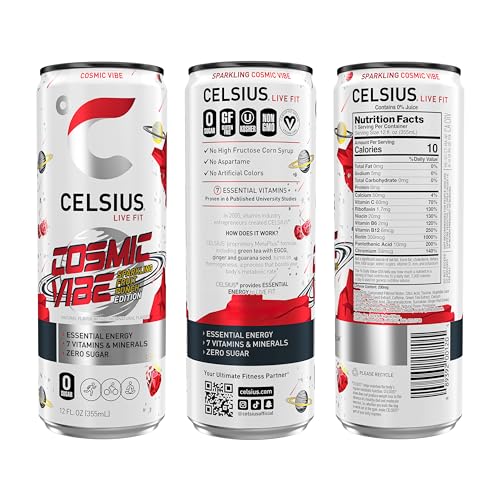 CELSIUS Assorted Flavors Official Variety Pack, Functional Essential Energy Drinks, 12 Fl Oz (Pack of 12)