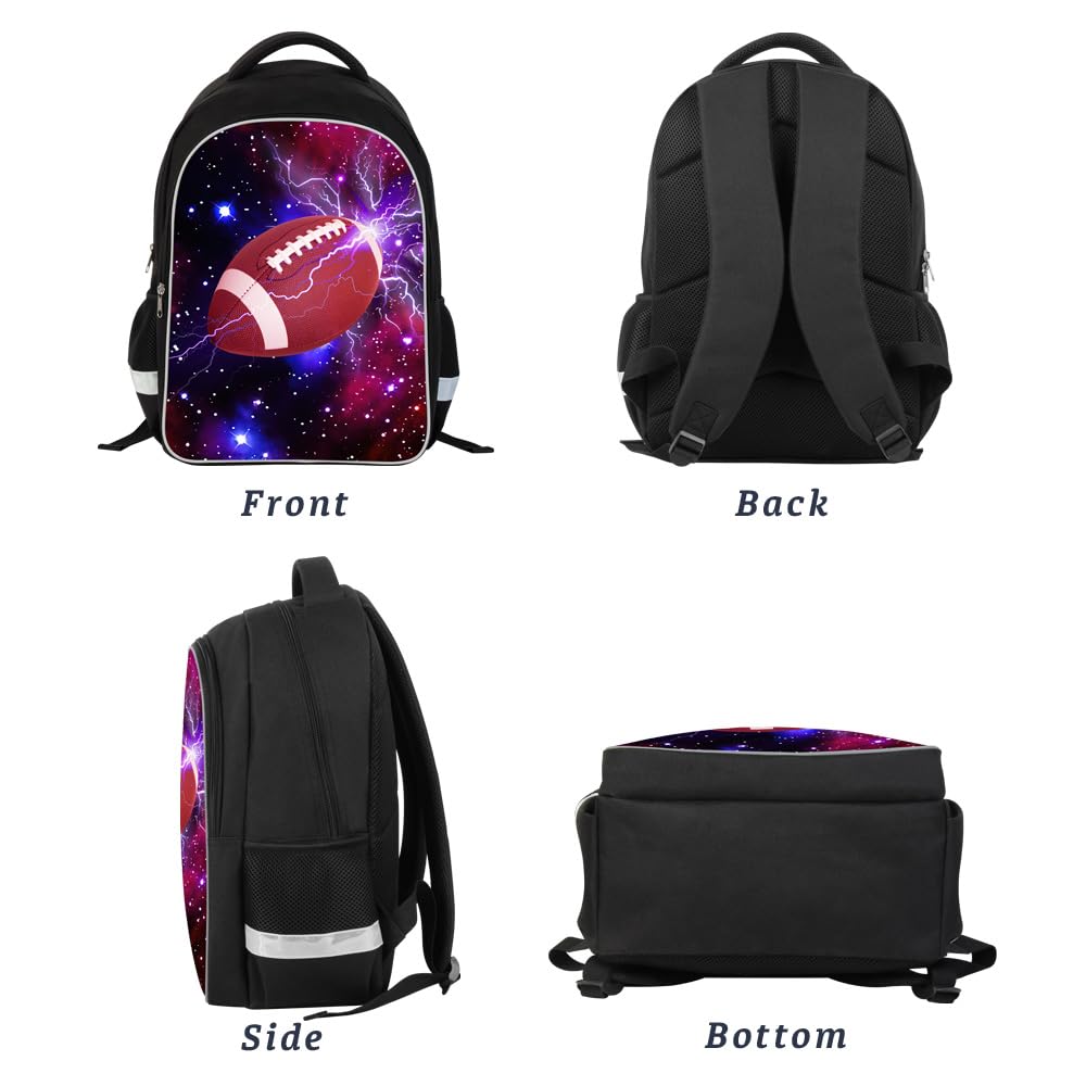 Luminous 3D Print School Backpack Large Capacity Lightweight Students Bookbag for Kids