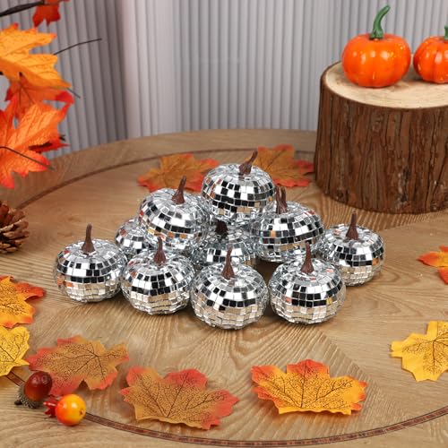 winemana 50pcs Fall Pumpkins Decor Set, Mini Artificial Gourd Fall Leaves Acorns Decorations for Home, Fall Centerpieces for Tables, Thanksgiving Vase Filler, Harvest Farmhouse Table Tiered Tray Set