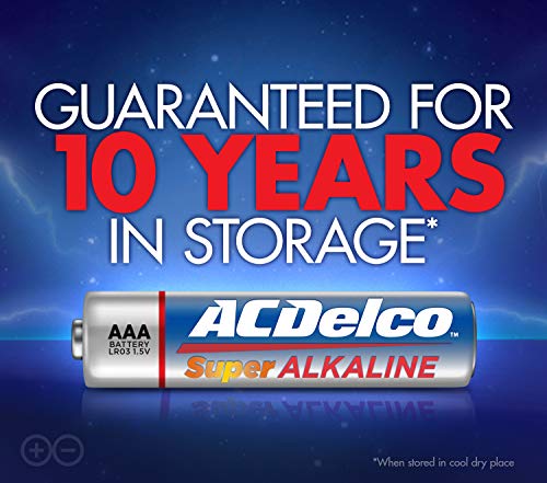 ACDelco 48-Count AAA Batteries, Maximum Power Super Alkaline Battery, 10-Year Shelf Life