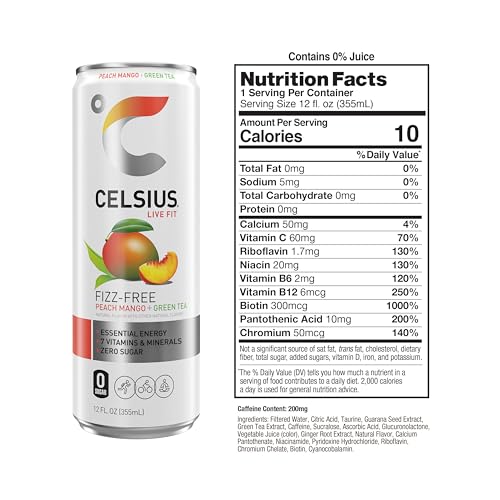 CELSIUS Assorted Flavors Official Variety Pack, Functional Essential Energy Drinks, 12 Fl Oz (Pack of 12)