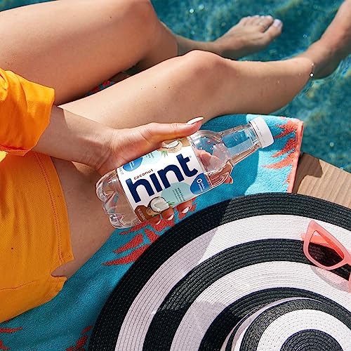 Hint Water Red Variety Pack, 3 Bottles Each of: Peach, Raspberry, Watermelon, and Strawberry Lemon, Zero Calories, Zero Sugar and Zero Sweeteners, 16 Fl Oz (Pack of 12)