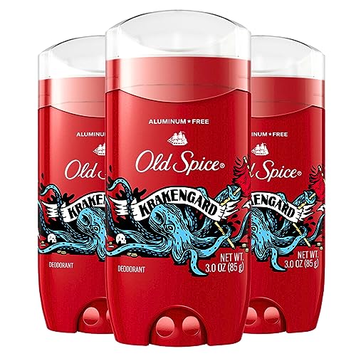 Old Spice Aluminum Free Deodorant for Men, 24/7 Odor Protection, 24/7 Lasting Freshness, Red Collection, Swagger with Cedarwood Scent, 3.8 oz (Pack of 3)