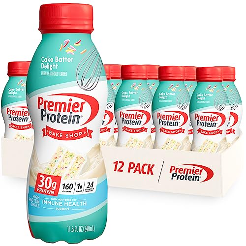 Premier Protein Shake, Chocolate, 30g Protein 1g Sugar 24 Vitamins Minerals Nutrients to Support Immune Health, 11.5 fl oz (Pack of 12)