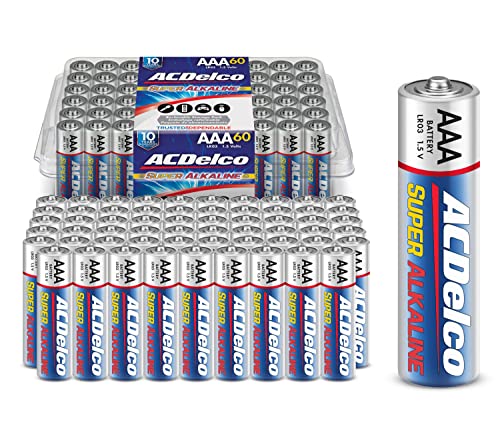 ACDelco 48-Count AAA Batteries, Maximum Power Super Alkaline Battery, 10-Year Shelf Life