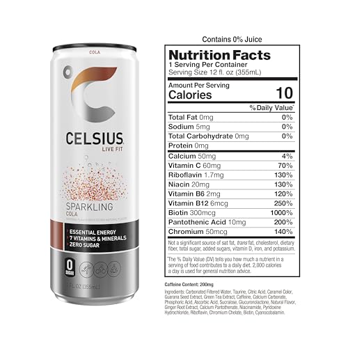 CELSIUS Assorted Flavors Official Variety Pack, Functional Essential Energy Drinks, 12 Fl Oz (Pack of 12)