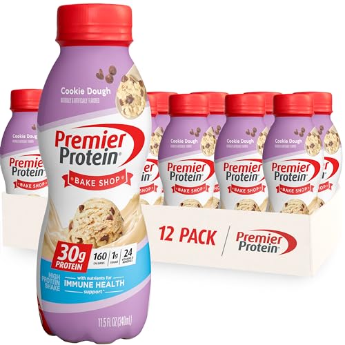 Premier Protein Shake, Chocolate, 30g Protein 1g Sugar 24 Vitamins Minerals Nutrients to Support Immune Health, 11.5 fl oz (Pack of 12)