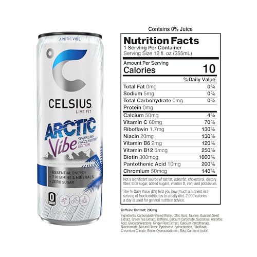 CELSIUS Assorted Flavors Official Variety Pack, Functional Essential Energy Drinks, 12 Fl Oz (Pack of 12)