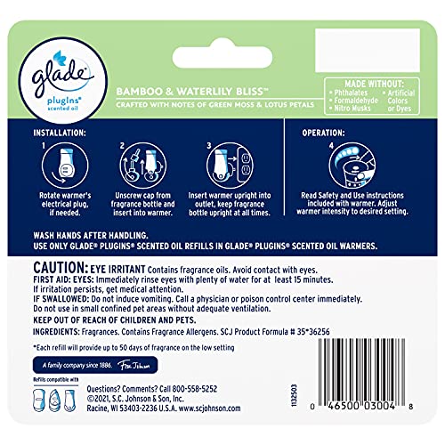 Glade PlugIns Refills Air Freshener, Scented and Essential Oils for Home and Bathroom, Apple Cinnamon, 3.35 Fl Oz, 5 Count