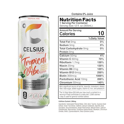 CELSIUS Assorted Flavors Official Variety Pack, Functional Essential Energy Drinks, 12 Fl Oz (Pack of 12)