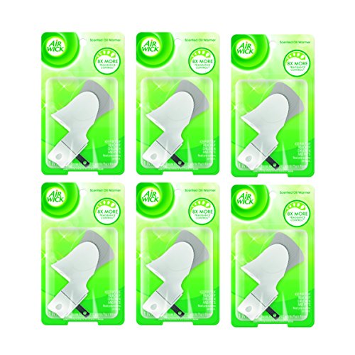 Air Wick plug in Scented Oil Warmer, White, Essential Oils, Air Freshener, 2 Count (Pack of 1)