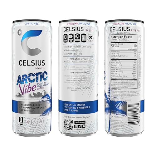 CELSIUS Assorted Flavors Official Variety Pack, Functional Essential Energy Drinks, 12 Fl Oz (Pack of 12)