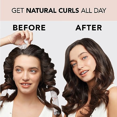 Kitsch Satin Heatless Curling Set - Heatless Hair Curlers to Sleep in - Heatless Curls Overnight - Heatless Curling Rod - No Heat Curls Overnight - Overnight Blowout Rods - Soft Hair Rollers - Sunset