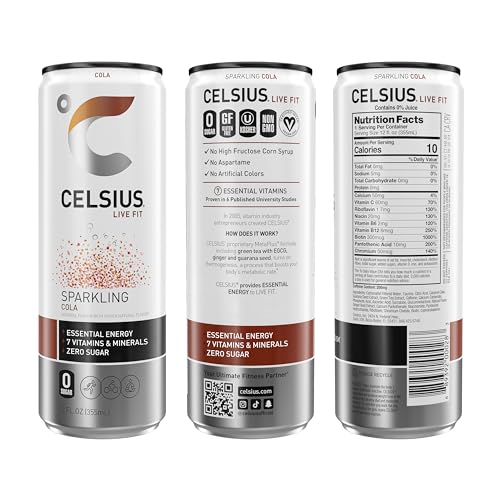 CELSIUS Assorted Flavors Official Variety Pack, Functional Essential Energy Drinks, 12 Fl Oz (Pack of 12)