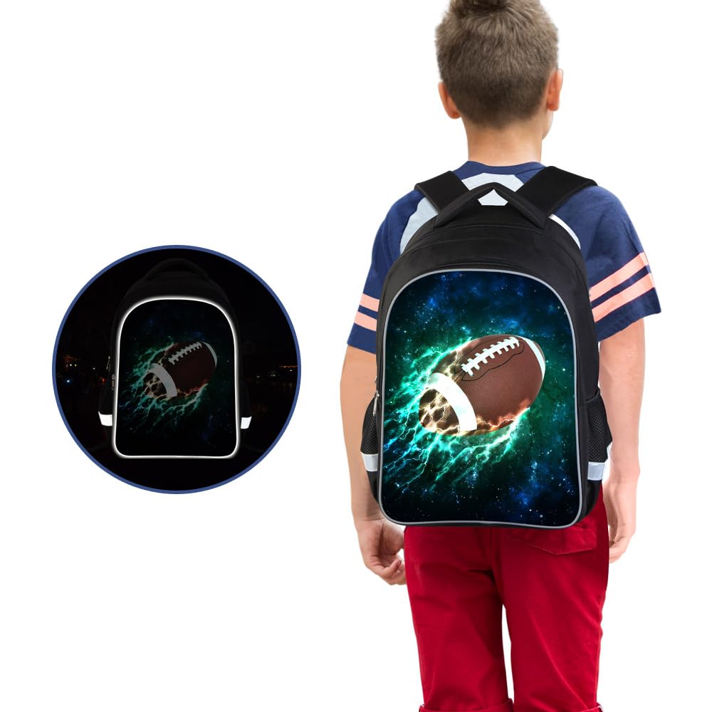 Luminous 3D Print School Backpack Large Capacity Lightweight Students Bookbag for Kids