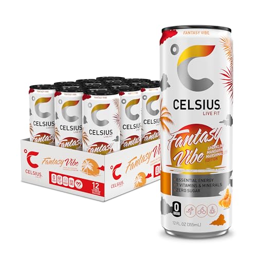 CELSIUS Assorted Flavors Official Variety Pack, Functional Essential Energy Drinks, 12 Fl Oz (Pack of 12)