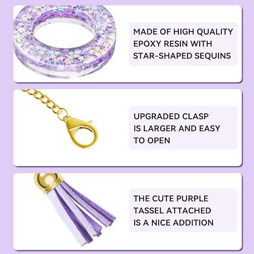 Letter Charm for Stanley Cup, 1PCS Purple Tumbler Accessories Charm for Handle, Initial Charm for Girls Women