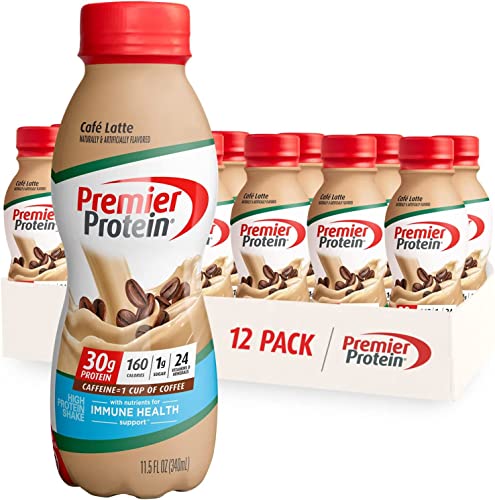 Premier Protein Shake, Chocolate, 30g Protein 1g Sugar 24 Vitamins Minerals Nutrients to Support Immune Health, 11.5 fl oz (Pack of 12)